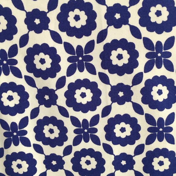 BODEN Blue White Floral Print Slit Hem Dress Pant - Picture 6 of 9